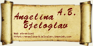Angelina Bjeloglav vizit kartica